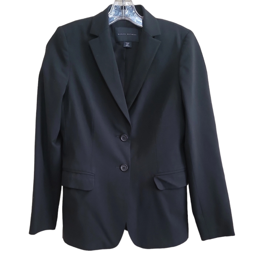 Banana Republic Women's Black Blazer Jacket Sz 2P